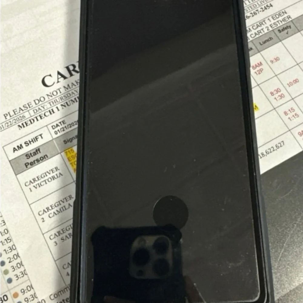 Samsung Black Smartphone with Black Screen